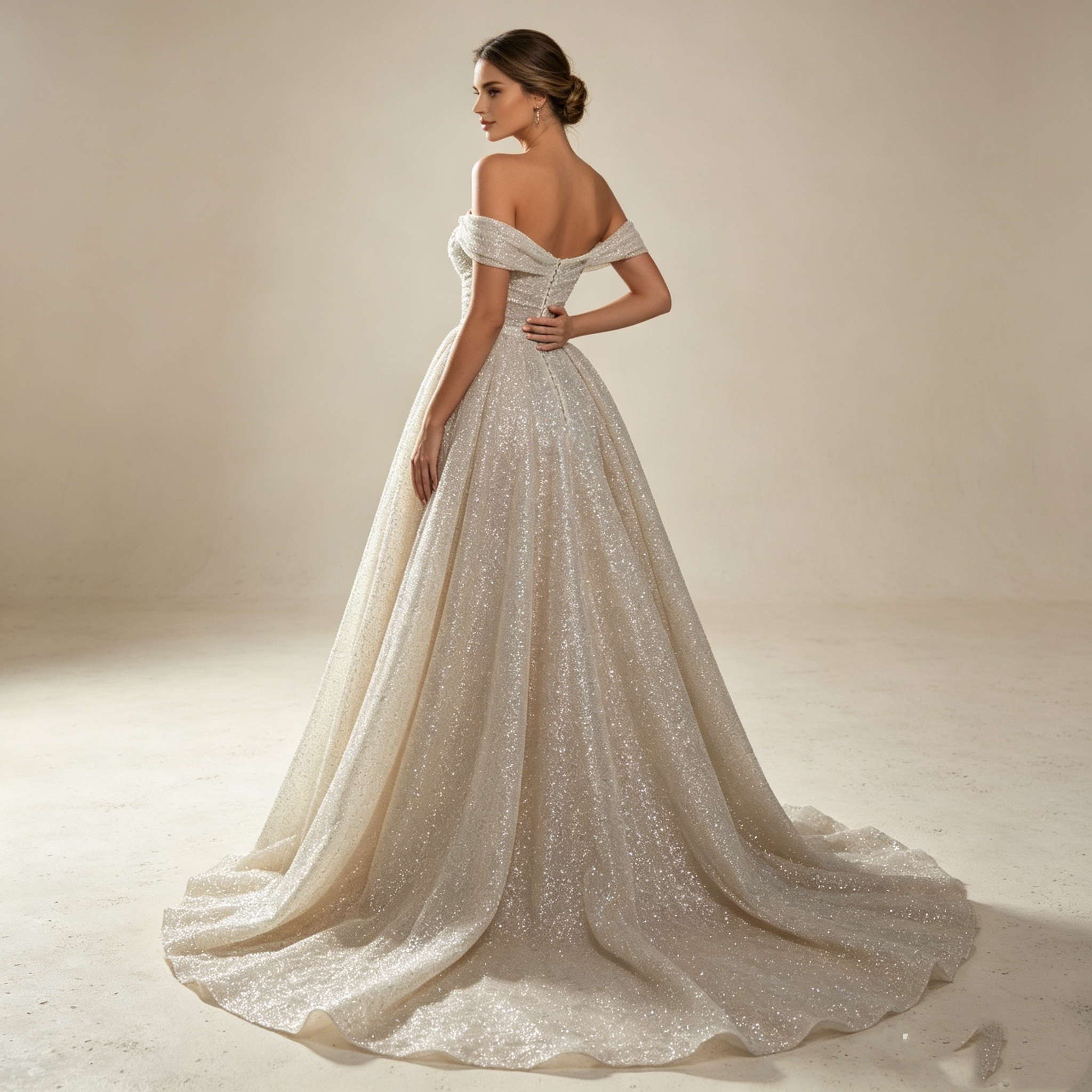 Vintage-Eleganz in Satin: Schlichte A-Linie mit edlem Glanz – Zeitloser Retro-Look