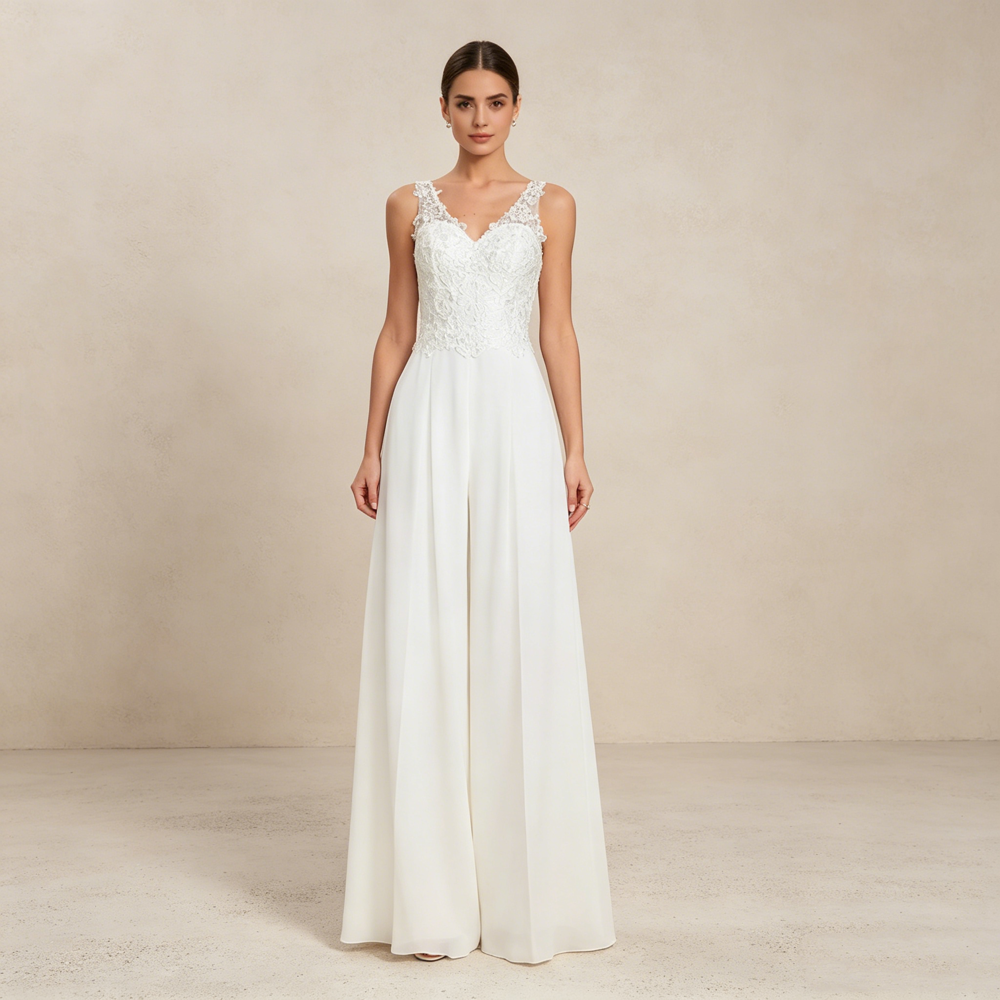 Elegantes Off-Shoulder Abendkleid mit Spitze und Neckholder-Trägern