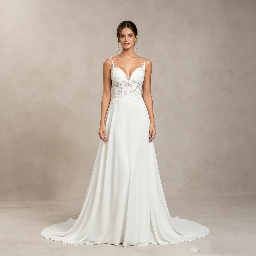 Elegantes Off-Shoulder Abendkleid mit Spitze und Puffärmeln | Maßanfertigung