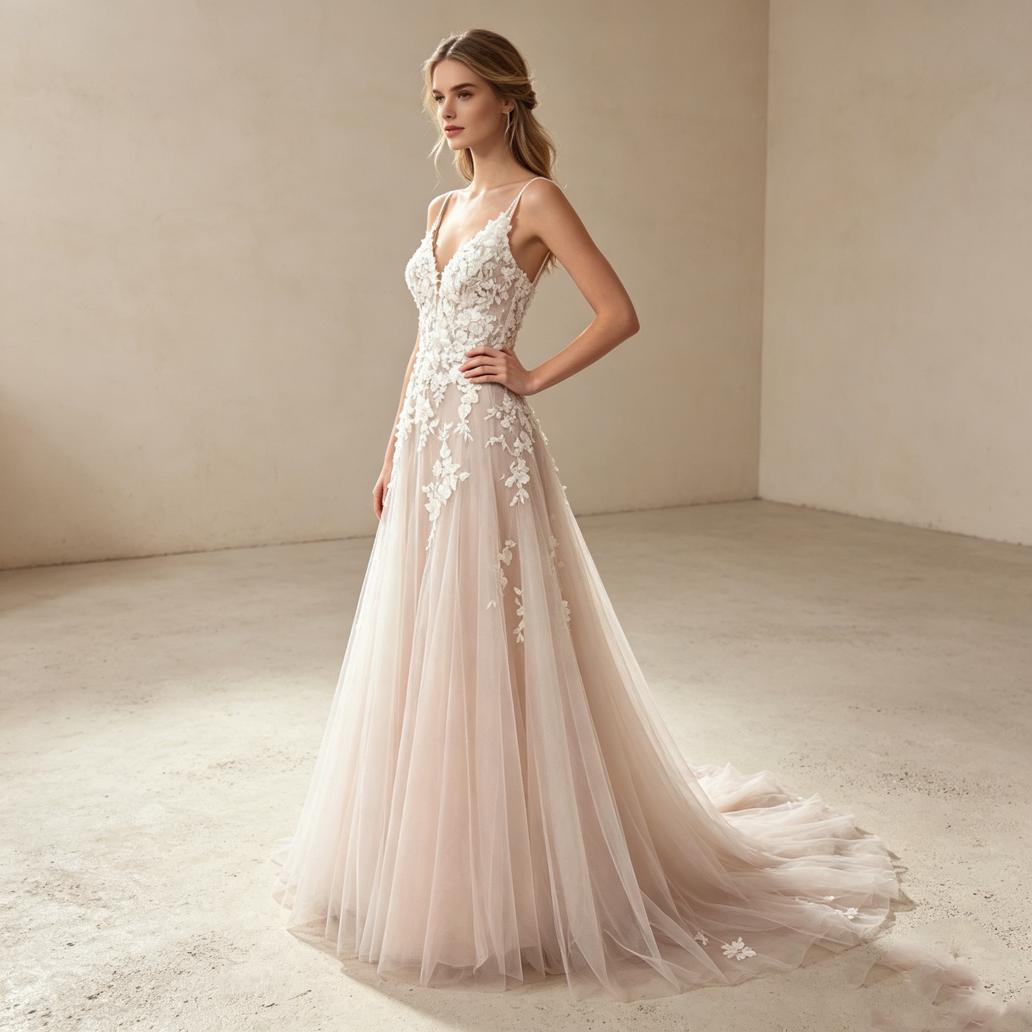 Elegante A-Linie mit zarter Spitze – Natürliche Schönheit zum fairen Preis