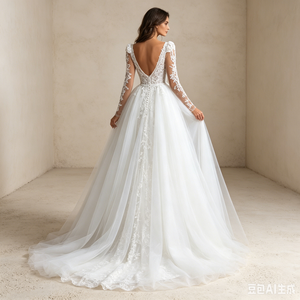 Moderne Chic-Robe in Weiß: Stilvolle A-Linie mit eleganten Ärmeln