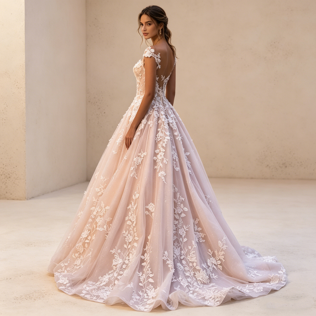 Minimalistisches Neckholder-Abendkleid in Elfenbein – Bodenlanges Maxikleid aus Satin mit eleganter Raffung