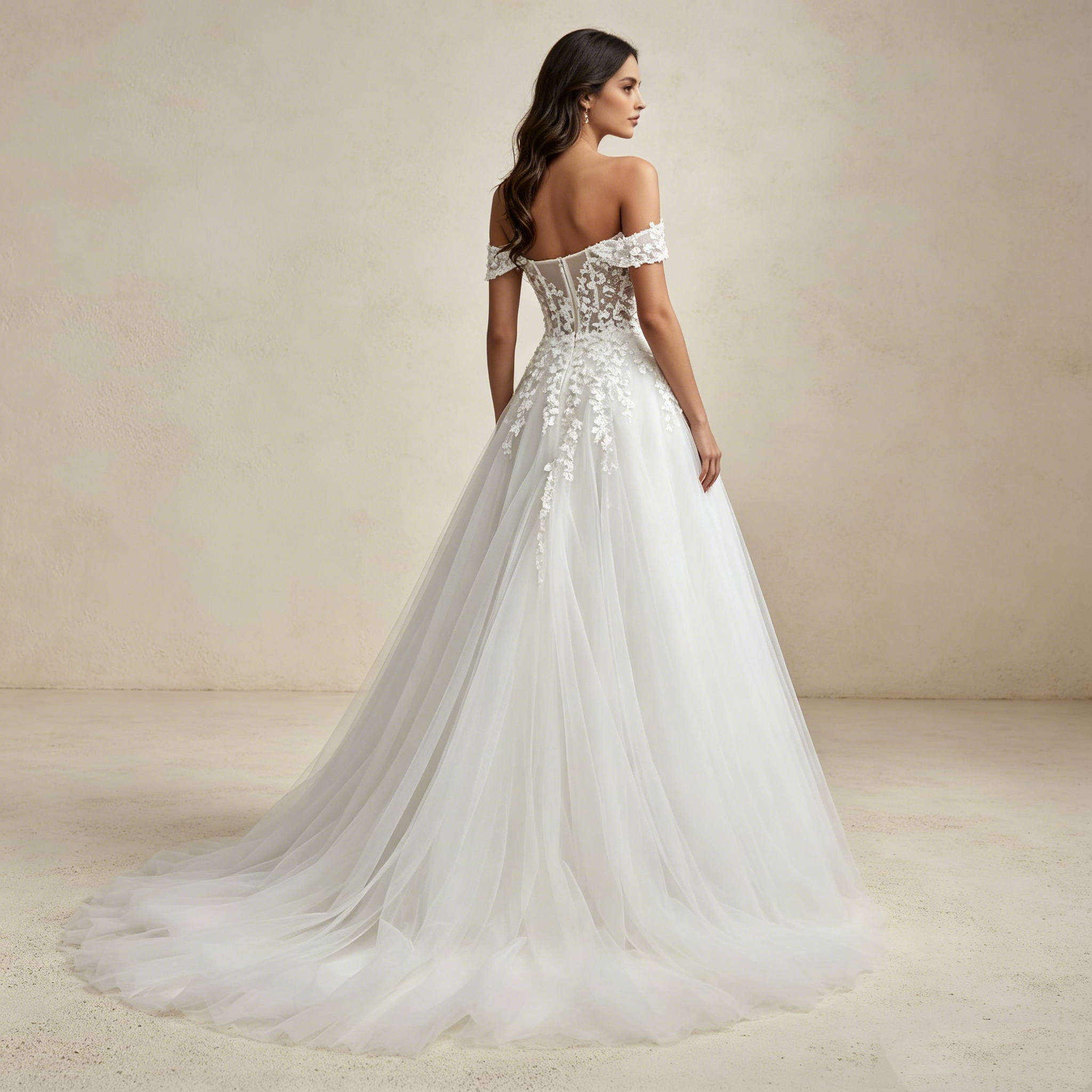 Elegantes Off-Shoulder Abendkleid mit Corsagen-Oberteil und Beinschlitz | Maßanfertigung