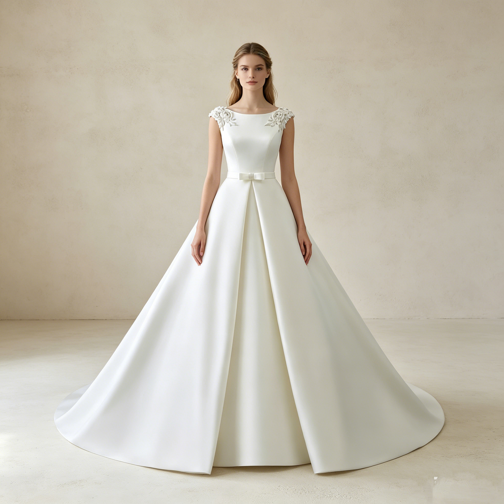 Figurbetontes Mermaid-Kleid mit edler Raffung und glamouröser Off-Shoulder-Partie