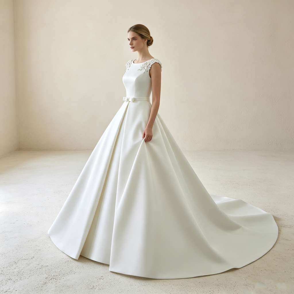 Figurbetontes Mermaid-Kleid mit edler Raffung und glamouröser Off-Shoulder-Partie