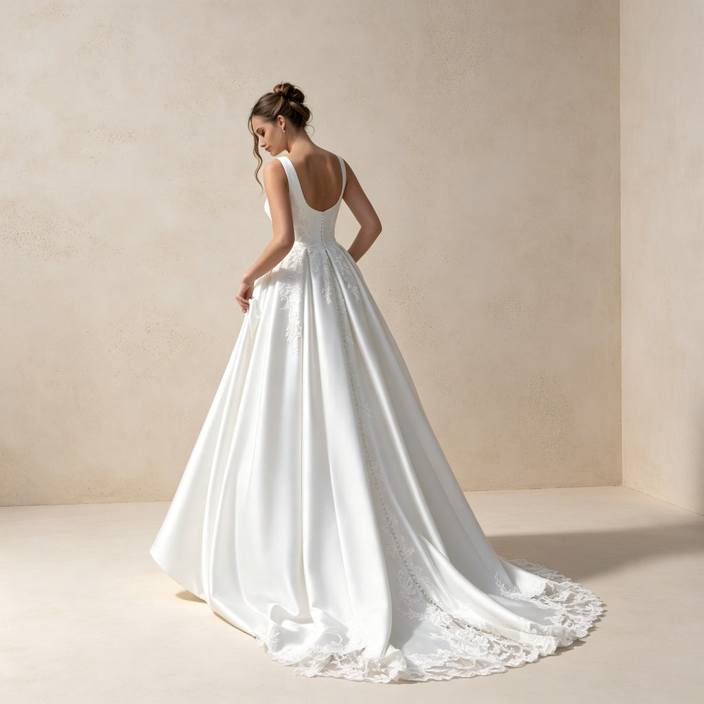 Elegantes Chiffon Abendkleid Rosa | Festliches Maxikleid mit Spitze