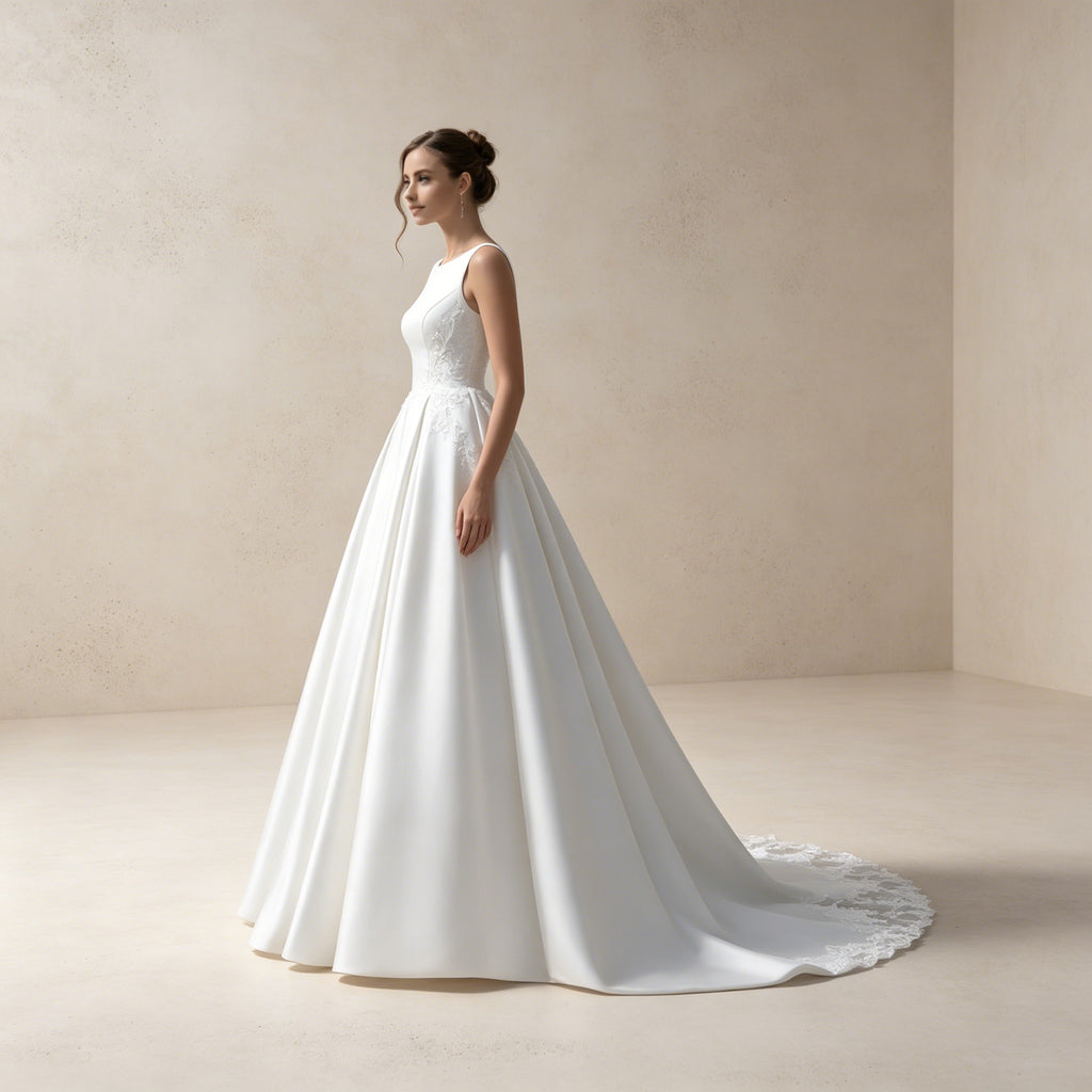 Elegantes Chiffon Abendkleid Rosa | Festliches Maxikleid mit Spitze