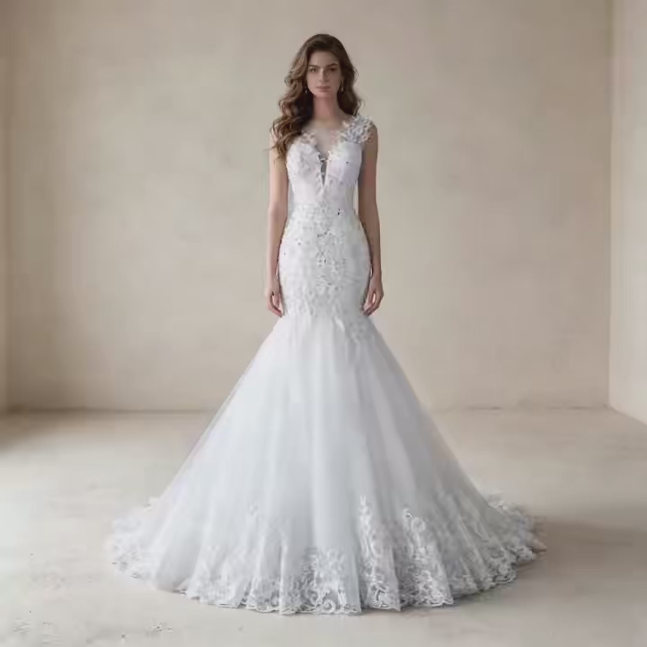 Exklusives Meerjungfrau Abendkleid | Glamouröses Kleid mit Strass